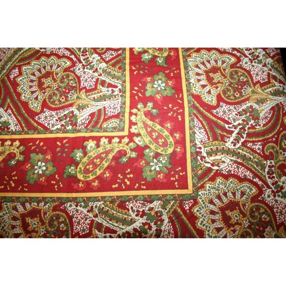 Williams Sonoma Other - Williams Sonoma 100% Cotton 70x108 Provence Paisley Tablecloth 6 Napkins Holiday